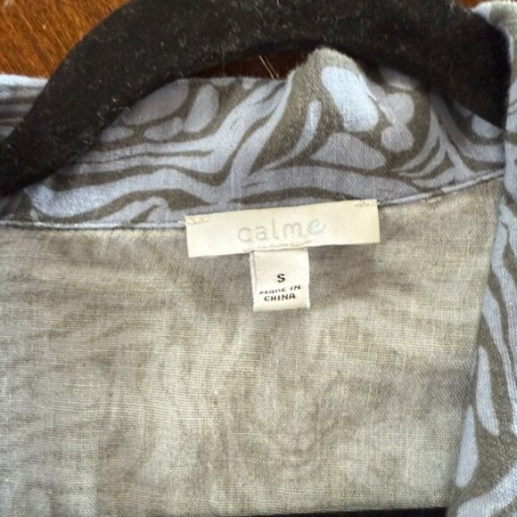 Calmé by Johnny Was Double Pocket Shacket Button Up Shirt - Picture 5 of 6